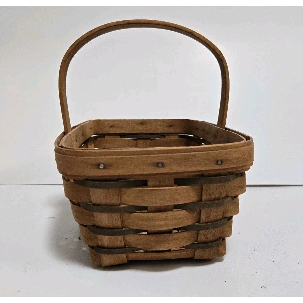 Longaberger Basket 1993 Signed Heritage Spring Thank You Heartland Retro 90s